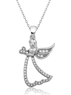 Inure Jewelry Inure Jewelry Gümüş Kanatlı Melek Kolye