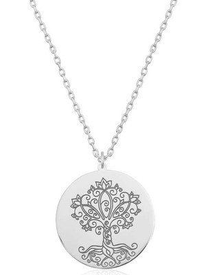 Inure Jewelry Gümüş Hayat Ağacı Bayan Kolye_kopya(1)