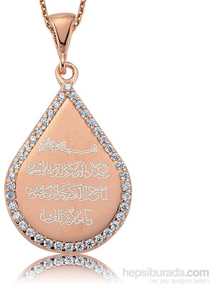 Inure Jewelry Inure Jewelry Gümüş Damla Nazar Duası Kolye