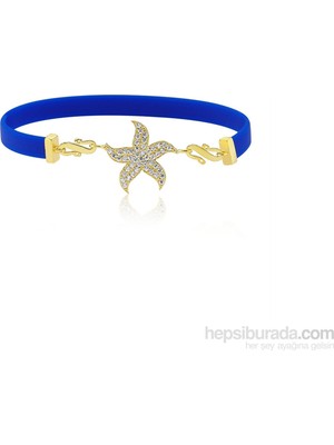 Inure Jewelry Gümüş Lacivert Deniz Yıldızı Bayan Bileklik