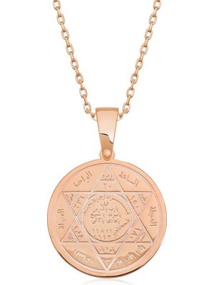 Inure Jewelry Gümüş Süleyman Mührü Kolye