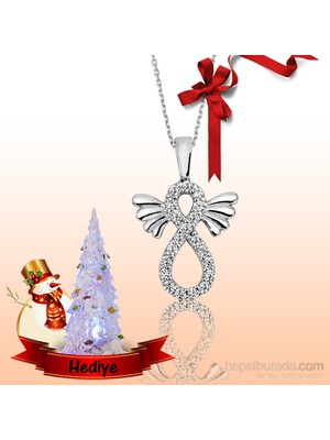 Inure Jewelry Inure Jewelry Silver Gümüş Kanatlı Sonsuzluk Kolye