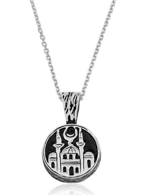 Inure Jewelry Gümüş Cami Desenli Kolye