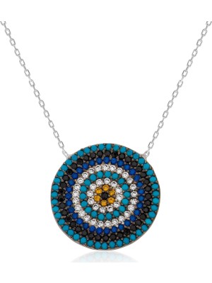 Inure Jewelry Inure Jewelry Gümüş Nazar Boncuğu Bayan Kolye