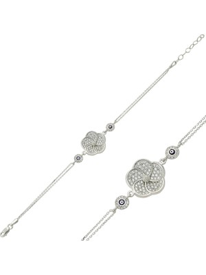 Inure Jewelry Inure Jewelry Gümüş Nazarlı Papatya Bileklik