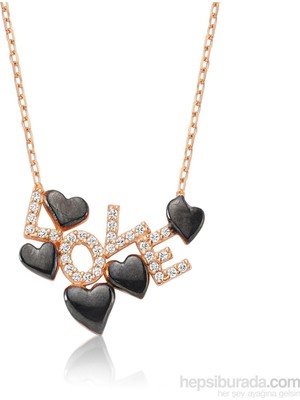 Inure Jewelry Inure Jewelry Gümüş Kalpli Love Kolye