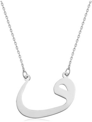 Inure Jewelry Gümüş Vav Kolye