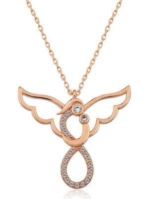 Inure Jewelry Gümüş Melek Anne Ve Çocuk Bayan Kolye