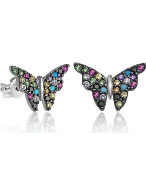 Inure Jewelry ​gümüş Mix Kelebek Küpe