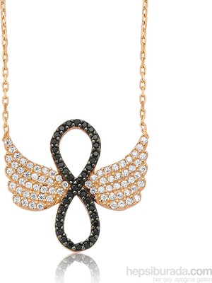Inure Jewelry Inure Jewelry Gümüş Melek Kanadı Sonsuzluk Kolye