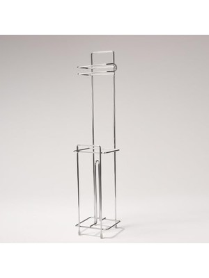 Efe Mark Premium Serisi Paslanmaz Yedekli Wc Kağıtlığı Krom