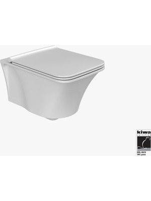 Turkuaz Cerastyle Ibiza Rimless Asma Klozet Yavas Kapak