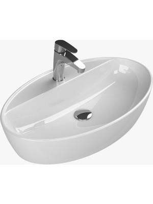 Turkuaz Seramik Cerastyle One 67 Cm Tezgah Üstü Çanak Lavabo