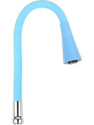 Kyrotech Esnek Silikon Musluk Başlığı – Kıvrılabilir ve Oynar Başlıklı, Beyaz Renkli Musluk Uzatma Aparatı | Mutfak ve Banyo Bataryaları Için Ayarlanabilir Su Yönlendirici 52 cm Mavi