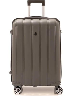 Delixa Mçs Polipropilen 2' Valiz Seti Kabin & Makyaj V305 Gri