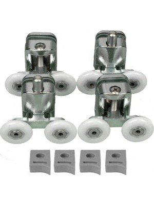 Venita Metal Gövdeli Duşakabin Tekerlek Takımı 2 Alt 2 Üst Teker Rulmanı 24 mm