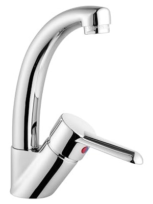 Punto Viva Lavabo Bataryası A41063, 360° Dönebilen, Krom, Seramik Diskli Kartuş, Tezgah Üstü Montaj          [enerji Sınıfı A]