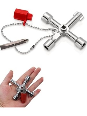 Pano Asansör Kapı Anahtarı Istavroz Anahtar Elektrik Kutusu Vana Çok Fonksiyonlu Tornavidalı Kilit