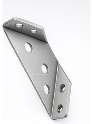 Yönsüz Köşe Bağlantı Aparatı, 62X23X18 Mm, 1 mm Kalınlık, Montaj Plakası, Ahşap, Raf, Masa, Dolap Bağlantısı, Mobilya Montaj Parçası, Dayanıklı, Galvaniz Kaplama, Bağlantı Elemanı (10 Adet)