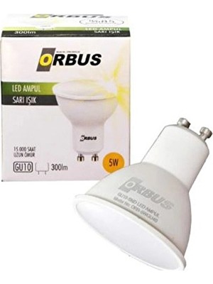 3 Adet Orbus Spot Ampül Beyaz 5W 6500K