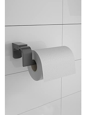 Alper Banyo F1 Model Paslanmaz Siyah Tuvalet Kağıdı Askısı, Tuvalet Kağıdı Tutacağı, Tuvalet Kağıtlığı 5 Yıl Garantili