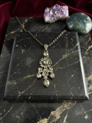 Anka Select Alman Gümüşü Alpaka Şık Tasarımsarkıt Kolye