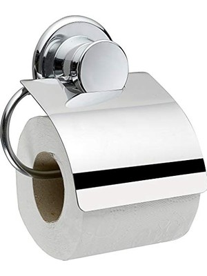 Çelik Ayna Kapaklı Tuvalet Kağıtlık Paslanmaz Çelik Wc Kağıtlığı, Vidasız Kendinden Yapışkanlı Tuvalet Kağıdı Askısı, KROM-817