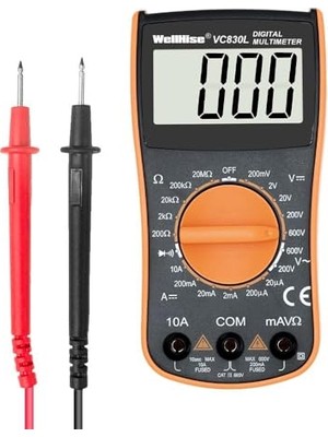 Wellhise VC830L Ölçü Aleti Multimetre Avometre Büyük Ekran Vc A+ Series