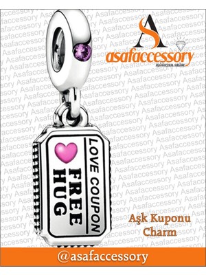 Asaf Accessory Aşk Kuponu Sallantılı Charm