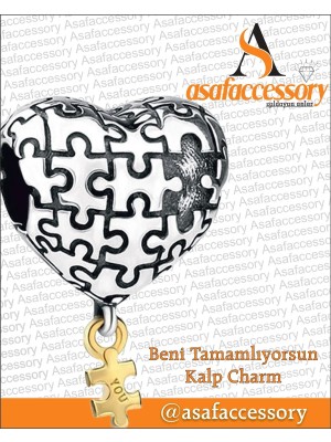 Asaf Accessory puzzle Kalp Charm