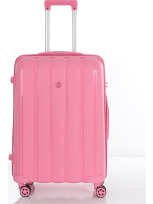 Delixa Mçs Polipropilen 2' Valiz Seti Orta & Makyaj V305 Pembe