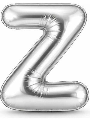 Eng Parti Dünyası Z Harfi - Gümüş Folyo Harf Balon 40 Inç