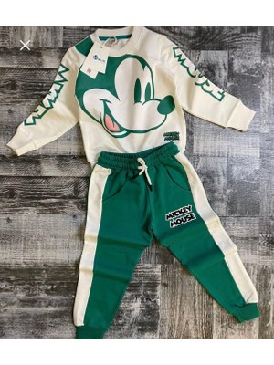 Çocuk Eşofman Takımı Oversize Bol Kesim 2 Iplik Eşofman Takımı Baskılı Takım