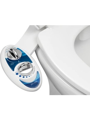 Luxe Bidet Neo 120 Kendini Temizleyen Mekanik Tuvalet Bidesi, Mavi/beyaz