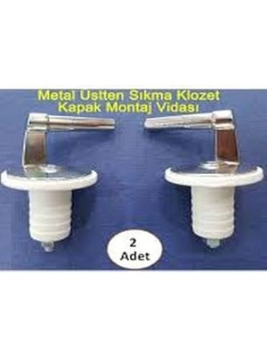 Metal Klozet Kapak Vidası Üstten Sıkmalı