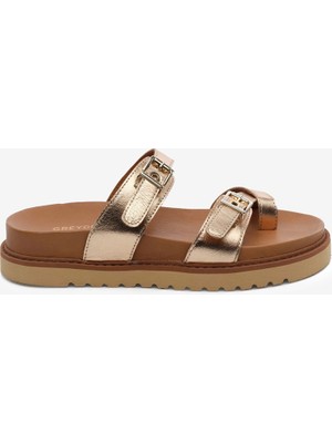 Greyder Kadın Bakır Hakiki Deri Terlik 6Y2CT59249