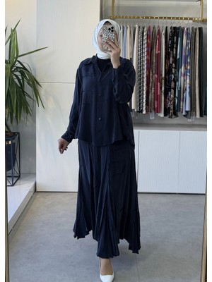 Misswhence 39304 Ipek Takım Lacivert