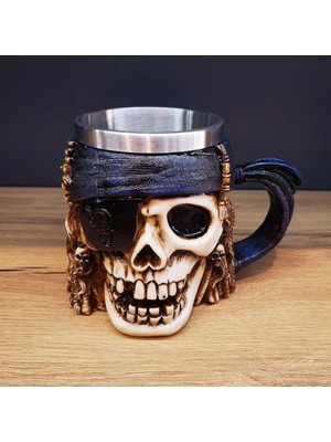 Pileli Store Pilelistore 3D Boyutlu Korsan Kupa Bardak