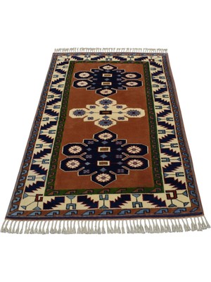 Zehra Abla Halı Yeni El Dokuma Otantik Görkemli Kirman Balıkesir Antik Yörük Yün Halı 7198