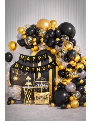 Eng Parti Dünyası 74 Parça Doğum Günü Balon Konsepti - Happy Birthday Seti ENG-B1041