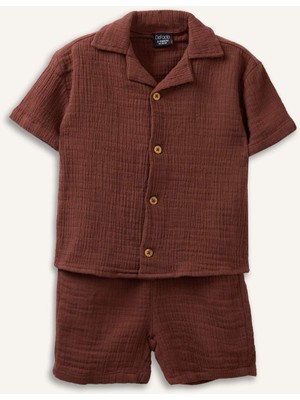 DeFacto Müslin 2'li Takım Erkek Bebek H3017A526SM