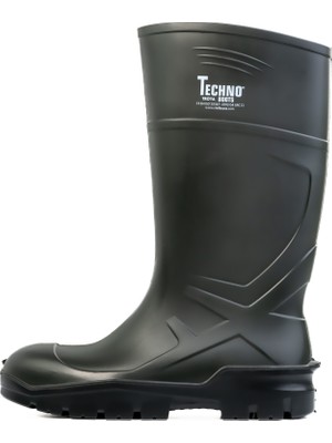 S4 Çelik Burun Yeşil Poliüretan Çizme - Techno Boots