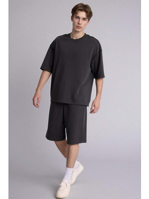 DeFacto Baggy Fit Beli Lastikli Şort G4185AX26SM