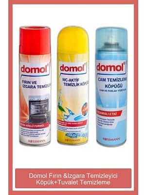 Domol Fırın & Izgara Temizleyici Köpük 500 ml Beyaz Renkli Derinlemesine Temizlik İçin Etkili