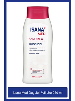 Rossmann Isana Med Duş Jeli 250 ml %5 Ure Cilt Nemini Destekleyen Etkili Formül