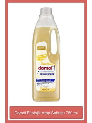 Domol 750 ml Sıvı Arap Sabunu Katkı Maddesi Olmadan Ferah Koku ile Temizlik Sağlar