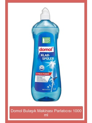 Domol Kokusuz Bulaşık Makinesi Parlatıcı 1 lt - Mükemmel Parlaklık ve Kireç Lekelerine Karşı Etkili Formül