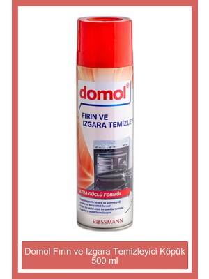Domol 500 ml Fırın & Izgara Temizleyici Zorlu Kirler ve Yanmış Yağlar için Etkili Temizlik