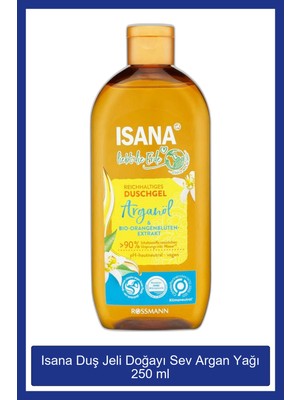 Isana Doğayı Sev Duş Jeli 300 ml Vegan Argan Yağı ile Cilt Temizliği ve Beslenmesi