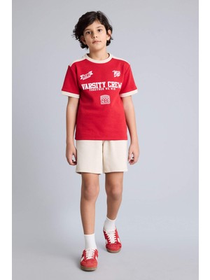 DeFacto Tişört Şort 2li Takım Erkek ÇOCUK H0335A826SM